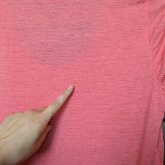 Icebreaker Short Sleeve Shirt Pink Tshirt Top Wool Round Neck Small - Picture 7 of 7